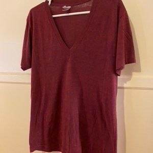 American Apparel Track Shirt Short Sleeve V Neck 50/25/25 Medium (M)